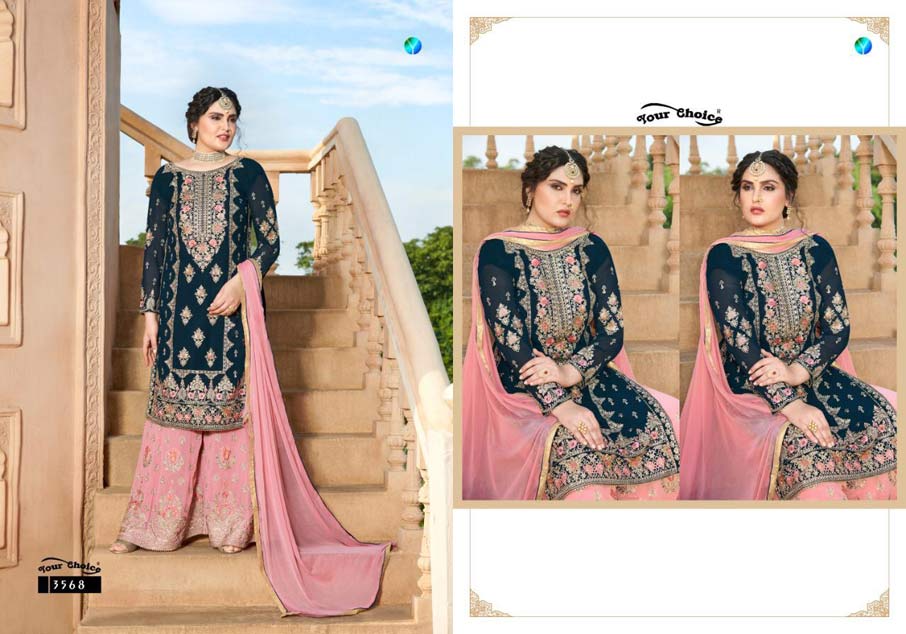 Glorina Vol-5 Georgette Sarara Salwar Suits Set Glorina Vol-5 Georgette Sarara Salwar Suits Set
